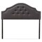 Baxton Studio Cora Modern Dark Grey Upholstered King Size Headboard 124-6864 - alternate 1